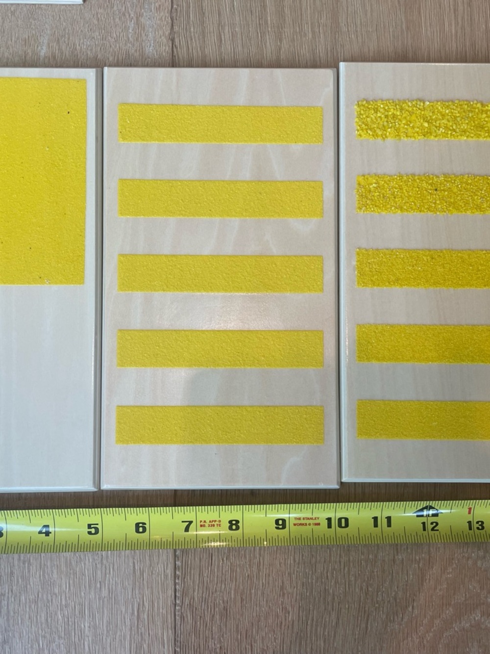 Adena Montessori Touch / Rough & Smooth Boards (3 Yellow Textured Boards)